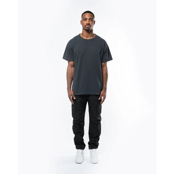 Richie Le Men's Cotton Blend Tapered Slim Cargo Pants Black Small Gorpcore - Picture 1 of 11